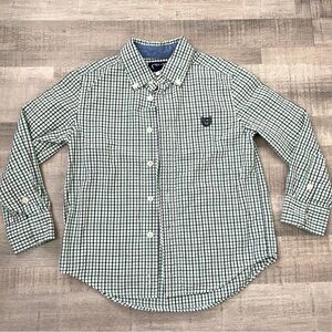 Chaps Green Plaid Casual Shirt